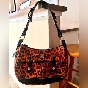 Limited edition DOONEY & BOURKE Leopard Print Shoulder hobo Bag